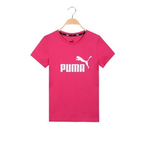 Puma ESS LOGO TEE Sport-T-Shirt für Mädchen mit Logo T-Shirts und Tops Mädchen Fuchsie Größe 15/16