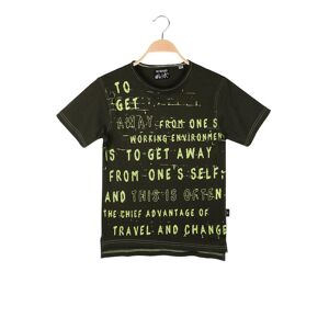 Be Board Kinder-Baumwoll-T-Shirt mit Aufdruck Kurzarm T-Shirt Junge Grün Größe S