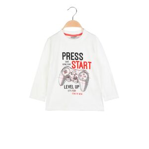 Re Panda Langarm-T-Shirt für Kinder mit Aufdruck Lange Ärmel T-Shirt Junge Orange Größe 04