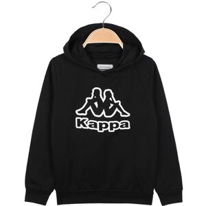 Kappa Leichtes Kapuzen-Sweatshirt für Kinder Sweatjacken Unisex-Kind Schwarz Größe 08