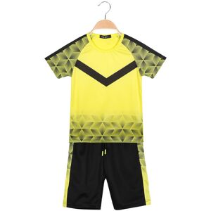 Run Boy Zweifarbiges T-Shirt + Bermudashorts für Jungen Sets 3-16 Jahre alt Junge Gelb Größe 08