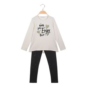 Hope Star Zweiteiliges T-Shirt + Leggings-Set für Mädchen Sets 3-16 Jahre alt Mädchen Beige Größe 10