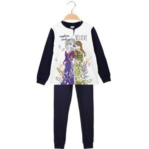 Disney Frozen Fleece-Baumwollpyjama für Mädchen Pyjama Mädchen Blau Größe 09