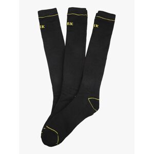 Wrk Frottee-Arbeitssocken für Herren. Packung mit 3 Paaren Socken Herren Schwarz Größe 39/42