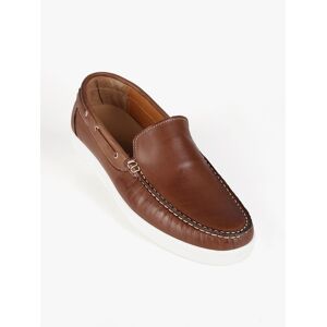 Made In Italy Lederloafer für Herren Mokassins Herren Braun Größe 41