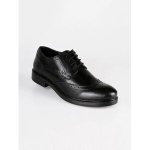 Lumberjack William Full Brogue Derby Brogues aus Leder Elegante Schnürer Herren Schwarz Größe 45