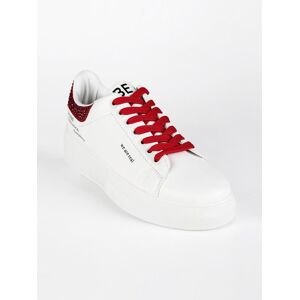 Osey Damenschuhe mit Plateau und Strasssteinen Sneaker low Damen Rot Größe 40