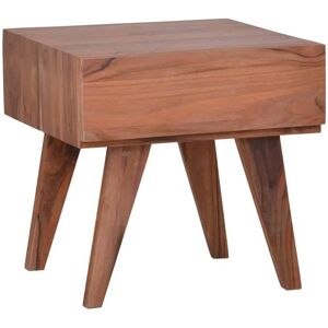 MiaMöbel Beistelltisch/Nachttisch Tamesi Massivholz Teak Modern