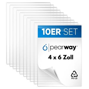 Pearway™ Profi Set Ultra Klare Acrylglas Platten [10er Set] I 10x15cm (4x6 Zoll) - Sehr Gut 10 x 15cm / 4 x 6 Zoll 10 x 15cm / 4 x 6 Zoll