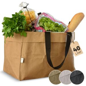D&d Living® Umweltfreundliche Einkaufstasche Aus Zellostan - Faltbar, Groß, - Geoffnete Verpackung Olive