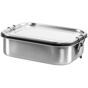 Silberthal Brotdose Edelstahl Mit Fächern – Große Lunchbox 1400ml Für Erwachsene - Akzeptabel Silber 1400ml