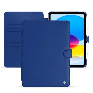 Noreve Lederschutzhülle Apple iPad (2022) Perpétuelle Bleu océan