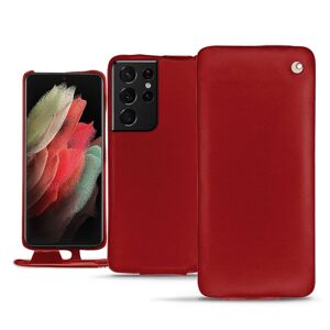 Noreve Lederschutzhülle Samsung Galaxy S21 Ultra Perpétuelle Rouge