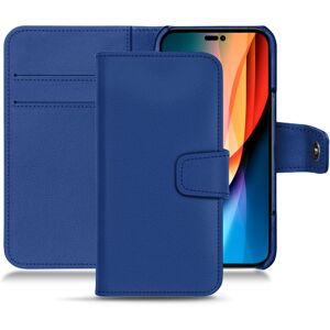 Noreve Lederschutzhülle Apple iPhone 14 Pro Évolution Bleu Océan PU