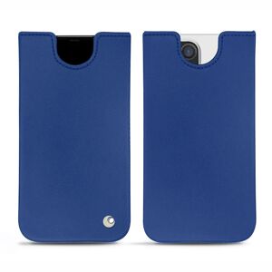 Noreve Lederschutzhülle Apple iPhone 14 Pro Max Perpétuelle Bleu océan