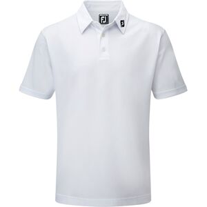 FootJoy Stretch Pique Solid Junior Poloshirt, weiss, Junior, L