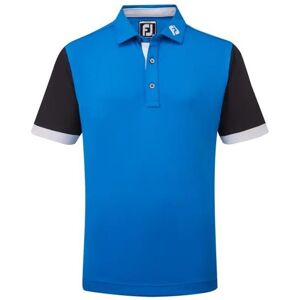 FootJoy ColourBlock Junior Poloshirt, blau/schwarz, Junior, L