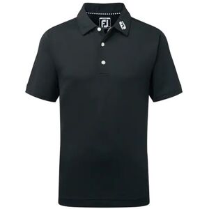 FootJoy Stretch Pique Solid Junior Poloshirt, schwarz, Junior, M