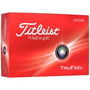 Titleist TruFeel Golfbälle, matt rot, 12 Stk.