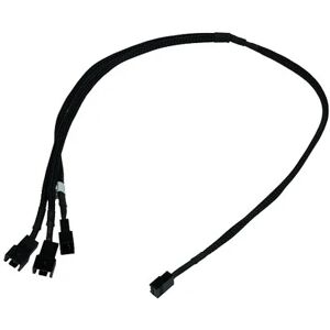 Phobya Y-Kabel 3Pin Molex auf 3x 3Pin Molex - Schwarz 60cm