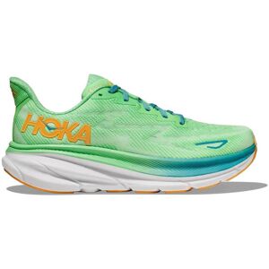 Hoka CLIFTON 9 WIDE Herren Laufschuhe grün Gr. 41 1/3