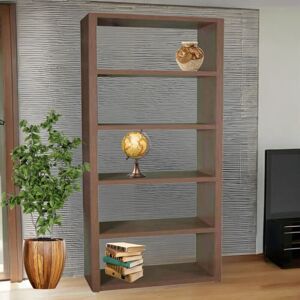 Toscohome Bücherregal mit 5 Böden Teak Farbe 90x210H cm - Himalaya