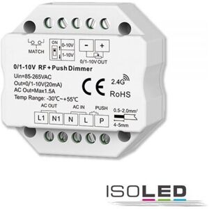 Fiai IsoLED Sys-Pro Dimmer Push Funk Mesh 0/1-10V Output und Switch 85-265V 1.5A