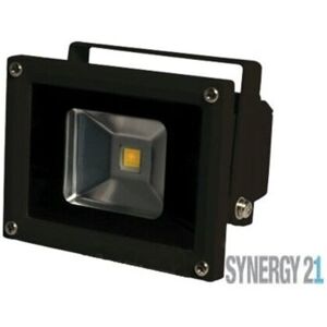 SYNERGY21 LED Fluter Outdoor 10W blau 230V AC IP65 dimmbar schwarz EEK G [A-G]