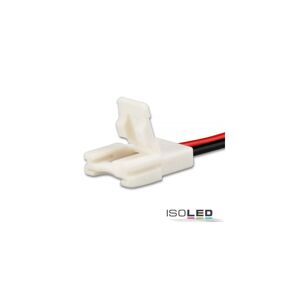 Fiai IsoLED Flexband Clip-Anschluss-Slim 2-polig, weiß für Breite 10mm mit 200mm Kabel