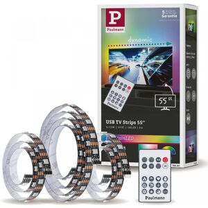 Paulmann 78880 EntertainLED USB LED Strip TV-Beleuchtung 55 Zoll 2m 3,5W 60LEDs/m RGB+