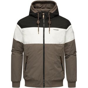 Ragwear Outdoorjacke Herren gestreift, mocca