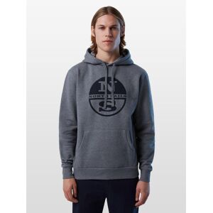 North Sails Kapuzensweatshirt Herren Baumwolle bedruckt, grau