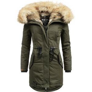 Navahoo Wintermantel Damen, khaki