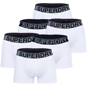 Superdry Boxershort 6er Pack Herren Baumwolle, weiß