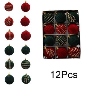 In Vogue 12 Teile/schachtel Weihnachten Baum Dekoration Hängen Jujube Rot Dunkelgrün