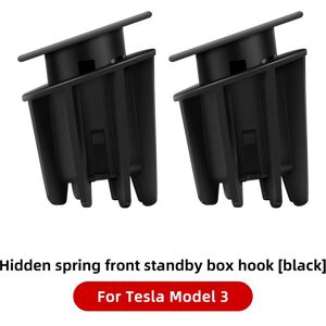 91510107mac35nkd57 Für Tesla Modell 3 Front Trunk Box Haken Halter Organizer Versteckte Drücken-In Clip Für Telsa /2022 Auto