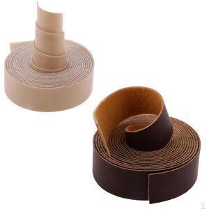 Leisure Times 2 Rollen Mit 10 M Breiten Beige-Braunen Lederbändern