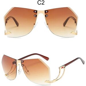 Starwish Neue Unregelmäßige Randlose Sonnenbrille Frauen Marke Designer Legierung Rahmen Übergroßen Gradienten Sonnenbrille Mode Weibliche Klar Shades