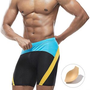 Uxh Fashion Herren-Badehose, Badehose, Netzstoff, Enge Passform, Sexy Badebekleidung, Strandkleidung, Bräunung, Surfen, Fitnessstudio Schwarz Xl