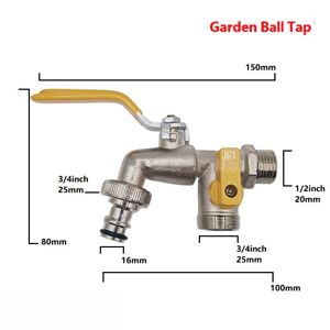 Homelight 1/2'' 3/4'' Ibc Tank Wasserhahn Anschluss Anschluss Wasserhahn Ventil Fitting Wasser Tank Kugel Ventil Garten Ersatz Ventil Wasserhahn