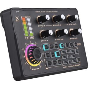 Tomtop Jms Live-Soundkarte Audio-Aufnahme Professioneller Soundkarten-Mixer Mit Dj-Mixer-Effekten Und Stimme