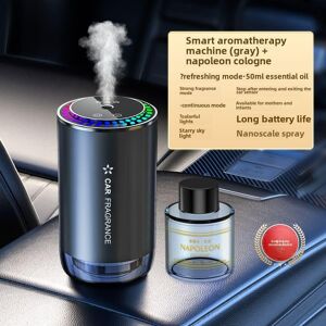 Carsun Auto-Aromatherapie, Intelligentes Automatisches Spray-Deodorant, Aluminiumlegierung, Buntes Atmosphärenlicht, Sternenhimmel, Dach, Aromatherapie-Masch