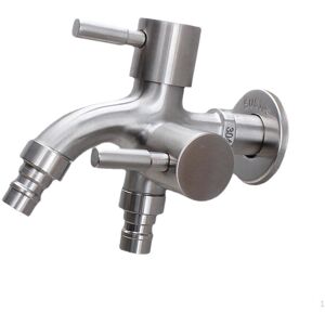 Toy Story Edelstahl-Wasserhahn Für Waschmaschine, Spülbecken, Wasserhahn Mit 2 Schaltergriffen Double Pointed Mouth