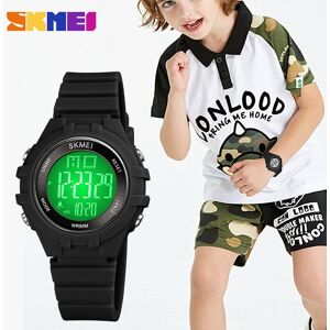 Skmei Kinder-Digitaluhr Für Kinder, Alarm-Hintergrundbeleuchtung, Wasserdichte Armbanduhr Für Jungen Und Mädchen, 1716 Schwarz