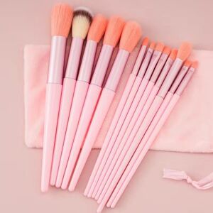 Beauty Every Day 13-Teiliges, Weiches Und Flauschiges Pro-Make-Up-Pinsel-Set, Hochwertiges Kosmetik-Set Zum Mischen Von Lidschatten Für Damen, Stab Aus Abs-Kunststoff