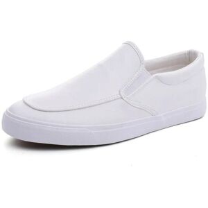 Yuyan Happy Hour Frühling Sommer Weiße Schuhe Low-Tops Männer Müßiggänger Flache Beiläufige Marke Männliche Schuhe Kühlen Jungen Mann Street Style Slip-On 43