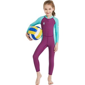 Jolian (Su)Kinder Mädchen Jungen Sonnenschutz Rash Guard Upf 50+ Badeanzug Neoprenanzug Heißrosa Xl