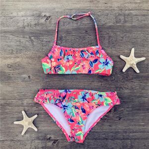 Yoxier 7-14 Jahre Mädchen Badeanzüge 2 Stück Bikinis Sets Druck Blumenmädchen Bikinis Kinder Bademode Kinder Badeanzug Mädchen Beachwear Animal Print 7-8