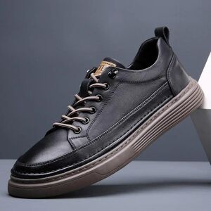 Yuyan Happy Hour Echtes Leder Schuhe Männer Casual Schuhe Mode Marke Männlichen Schuhe Flache Kuh Leder Schwarz Weiß Schuhe 40