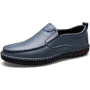 Yuyan Happy Hour Echtes Leder Schuhe Männer Loafer Flache Kuh Leder Mann Fahren Schuhe Marke Herren Casual Schuhe Männlichen Schuhe Schwarz Blau 41